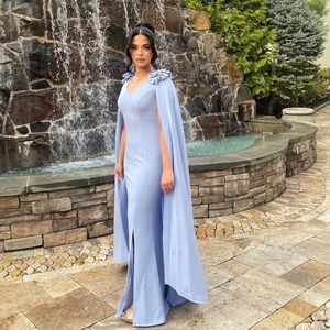 MARCHESA NOTTE floral-appliquéd cady gown